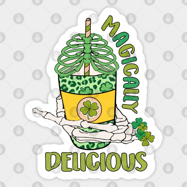 Magically Delicious Saint Patrick's Day Frappuccino Sticker by ThriceCursedPod